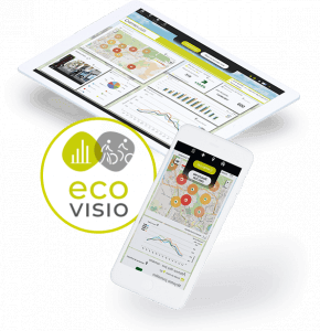 Retrouvez la plateforme d'analyse de données de comptages piétons et cyclistes sur smartphone et tablette.